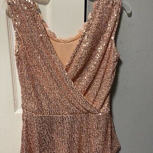 Sparkling Pink Sleeveless Dress